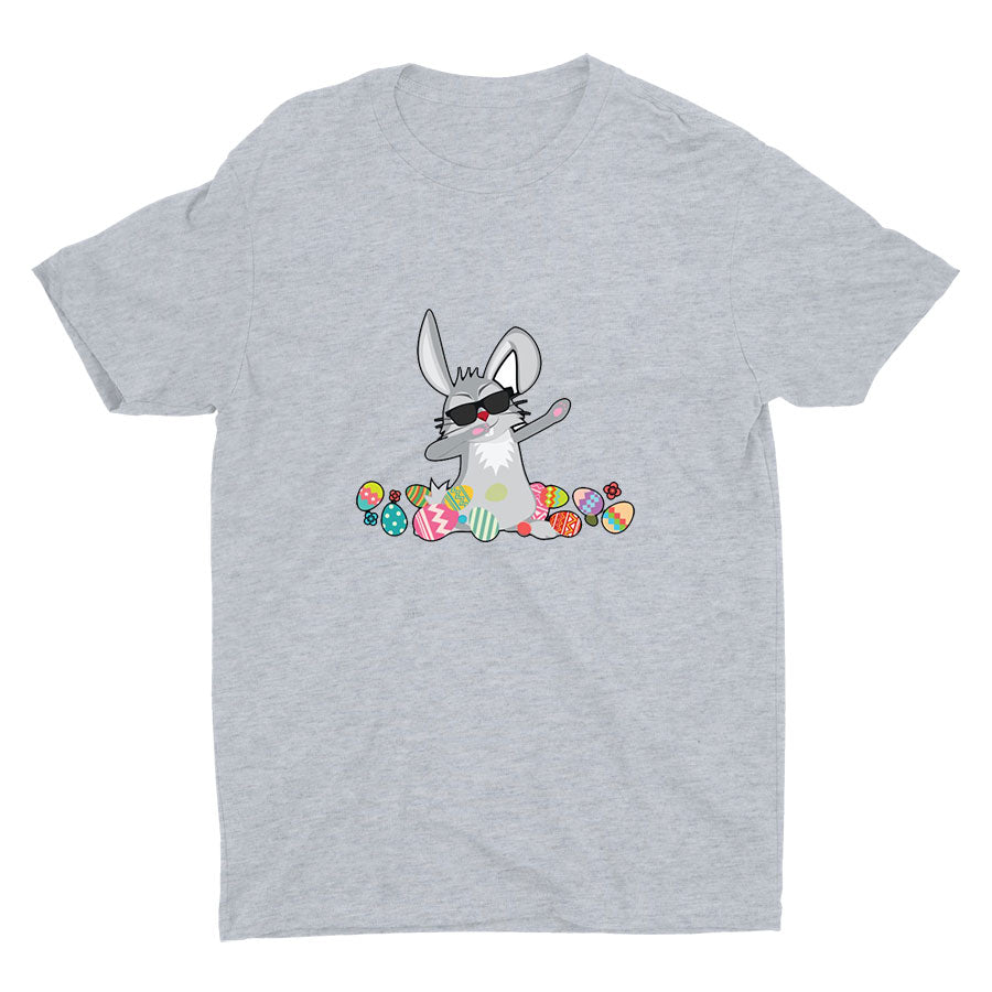 Easter Dabbing Bunny Cotton Tee