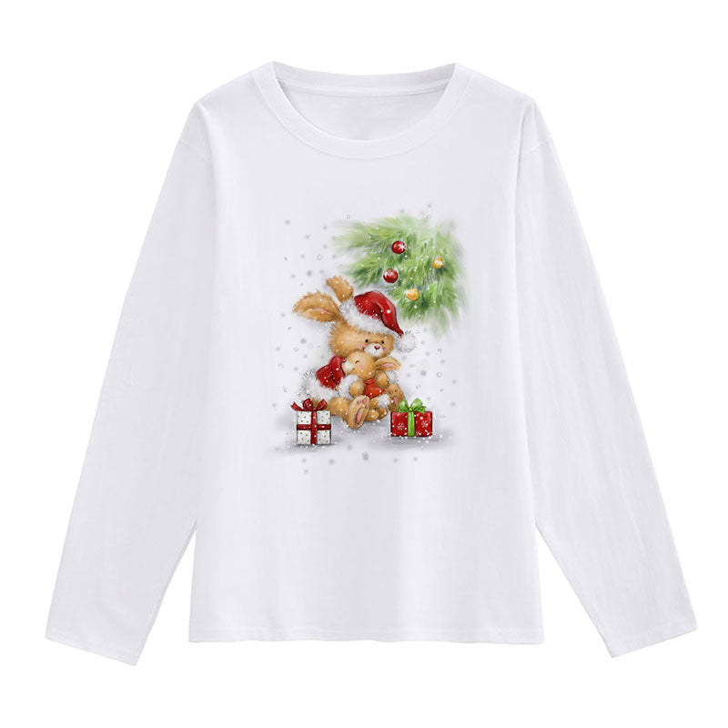 HAPPY 2021 Christmas Ladies White T-Shirt T