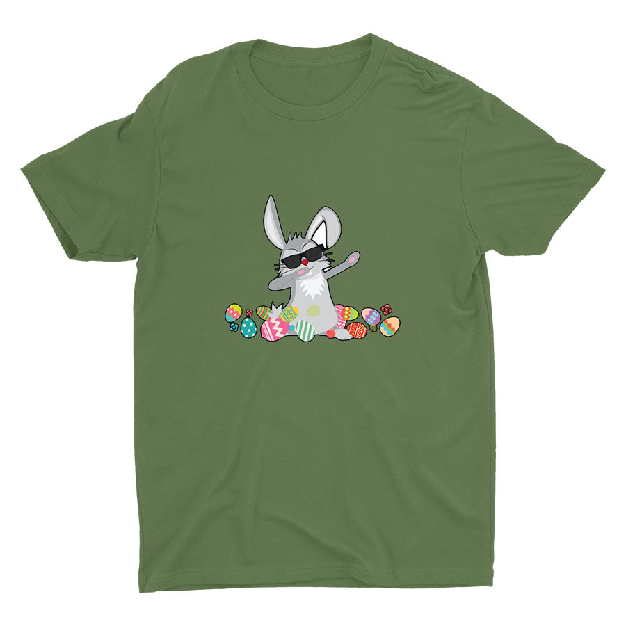 Easter Dabbing Bunny Cotton Tee