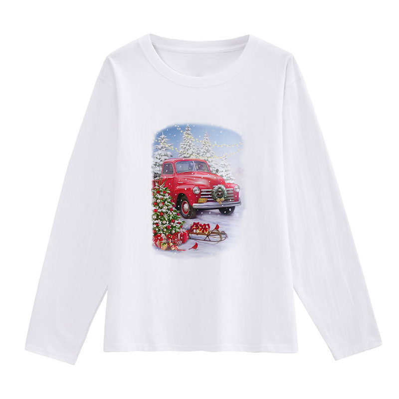 HELLO 2021 Christmas Women White T-Shirt Q