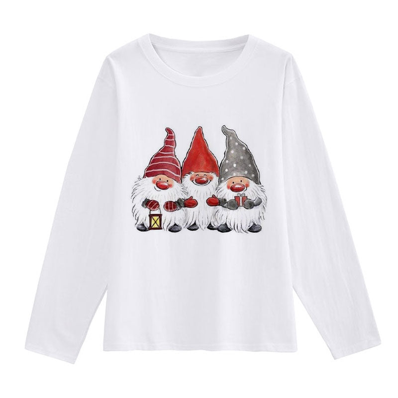 Merry Christmas Women White T-Shirt N