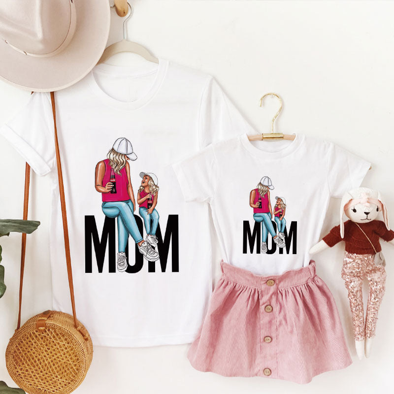 Mommy Daughter Matching Tee Q