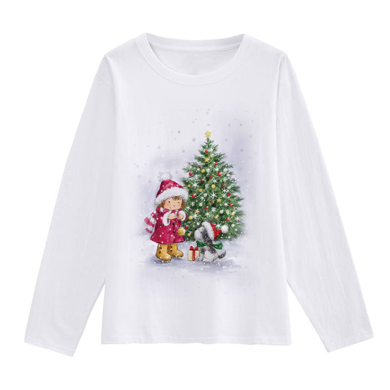 HAPPY 2021 Christmas Women White T-Shirt Z