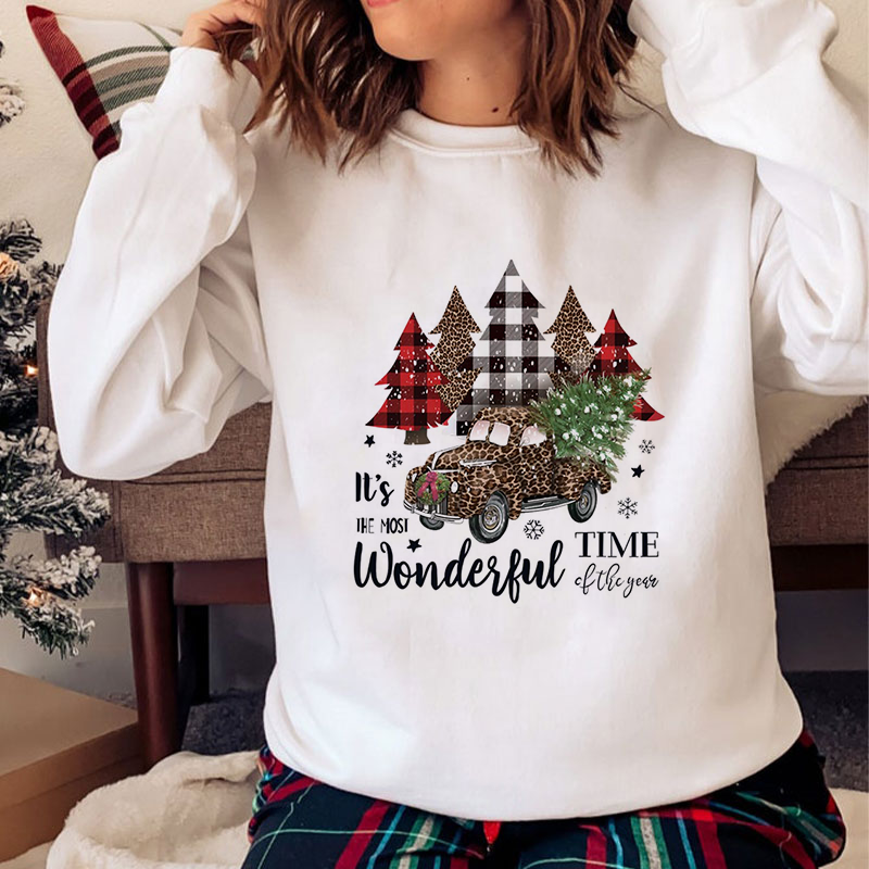 Merry Christmas O-Neck White Sweater T