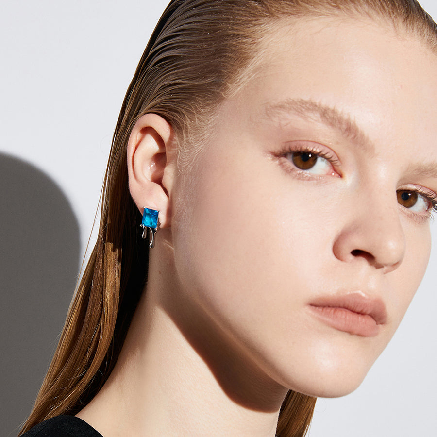 Ice and Snow Melt Earring