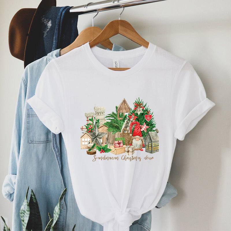Christmas Houses White T-Shirts