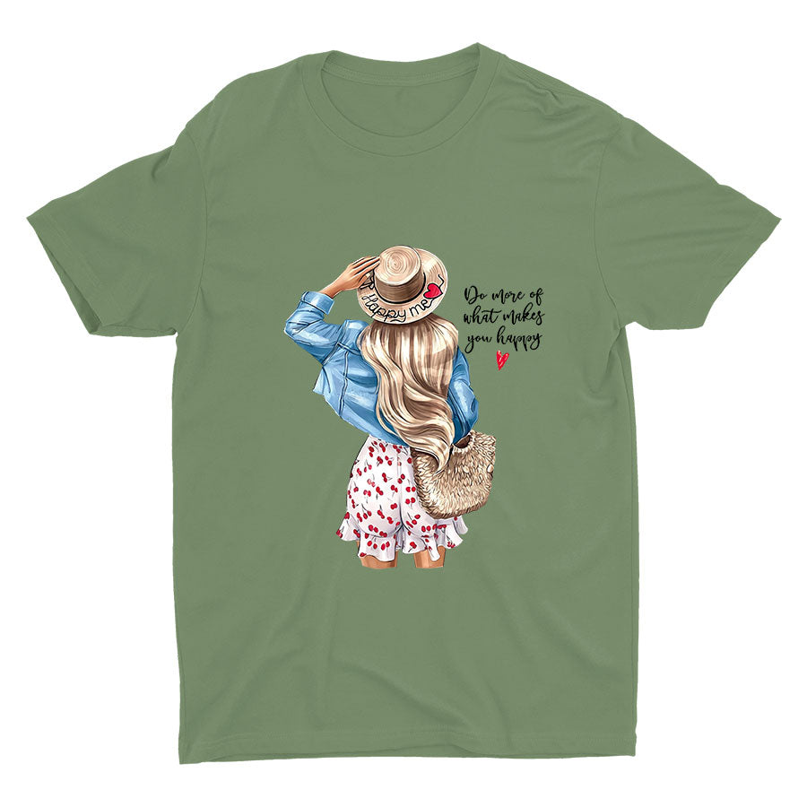 "Do More Of What Makes You Happy" Cotton Tee