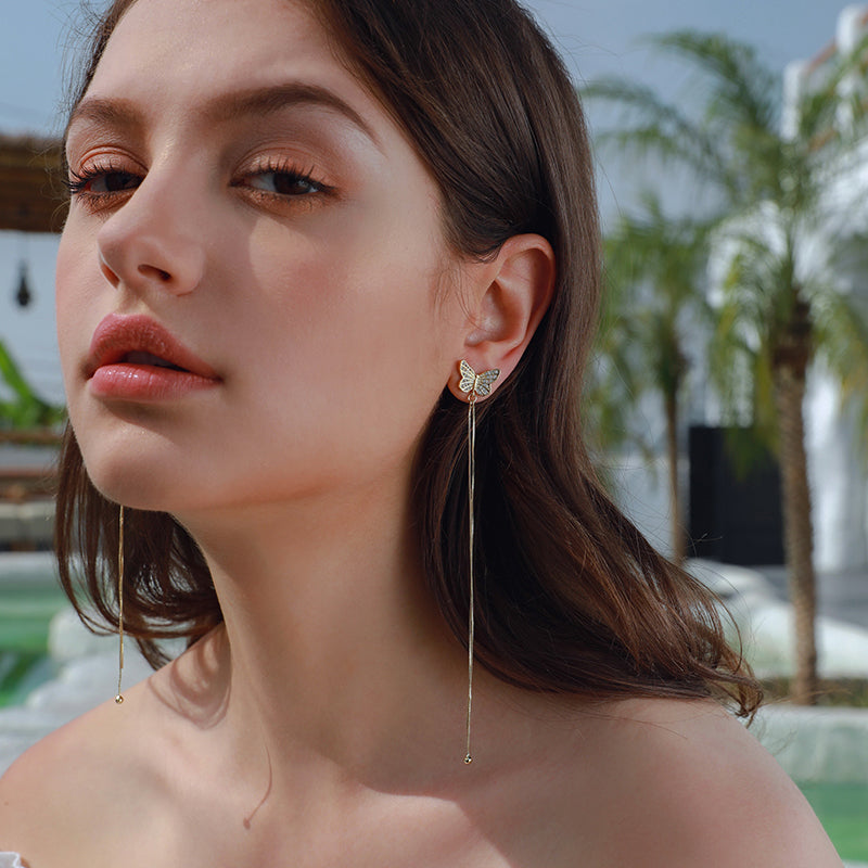 Butterfly tassel Earring