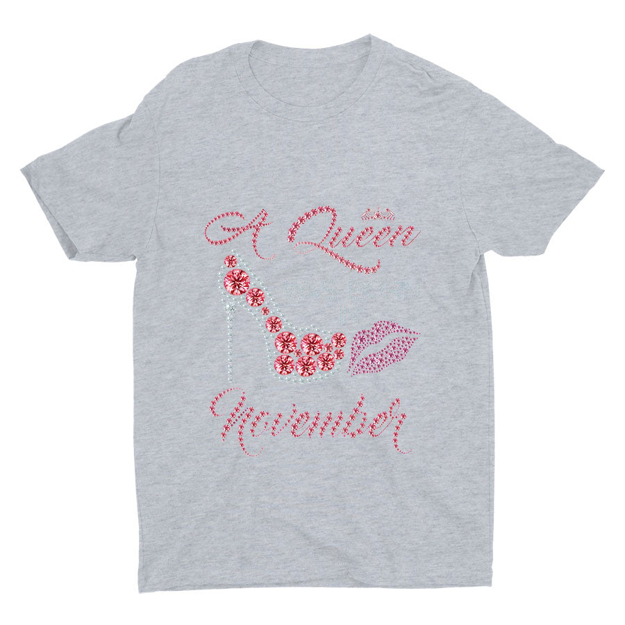 A Queen Was Born In November Cotton Tee