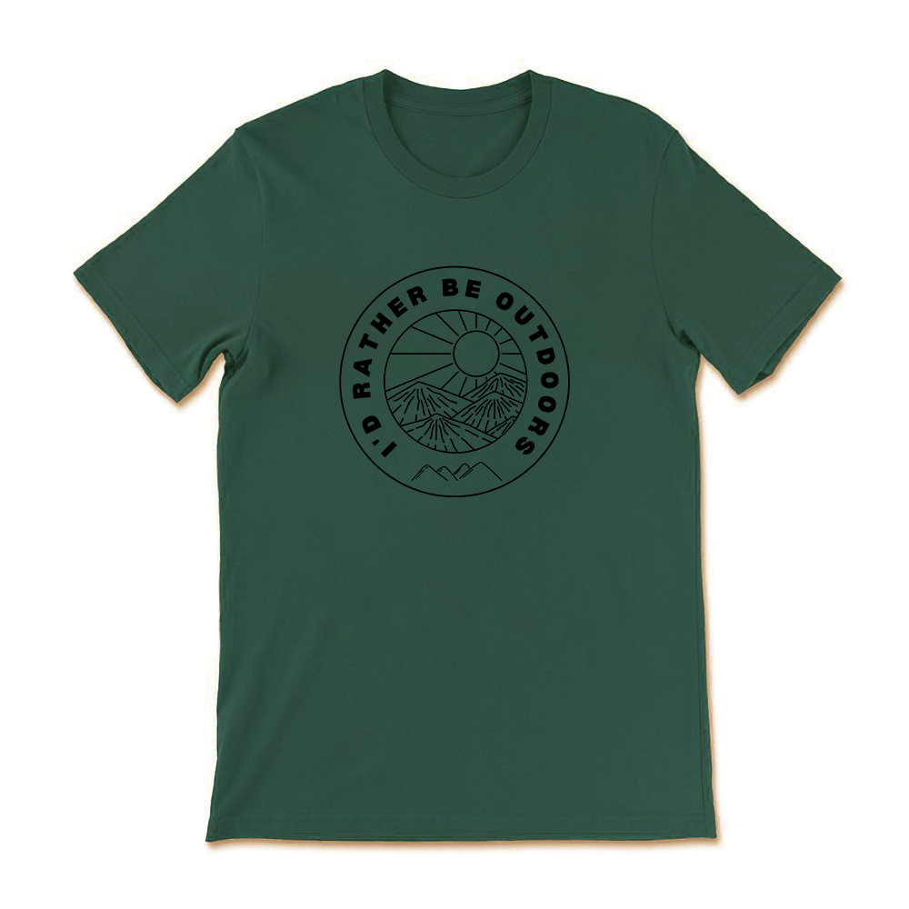 I'd Rather Be Outdoors Cotton Tee