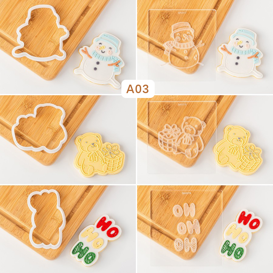 Cute Christmas Santa Cookie Cutters