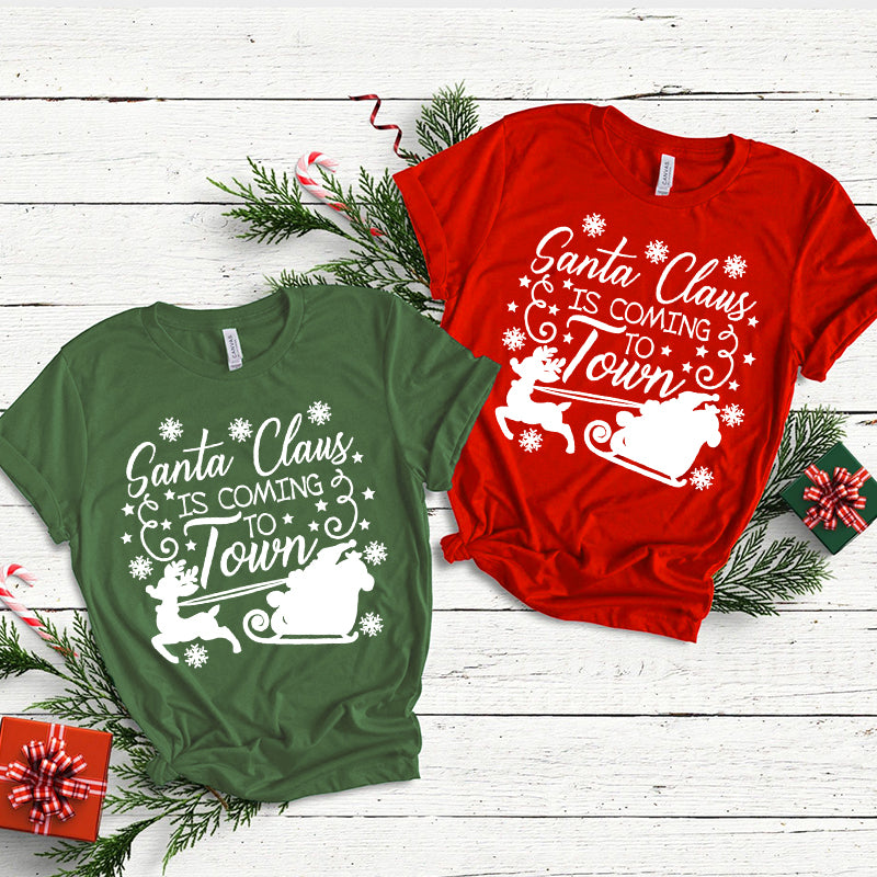 Cotton 2022 Santa Claus T-shirts