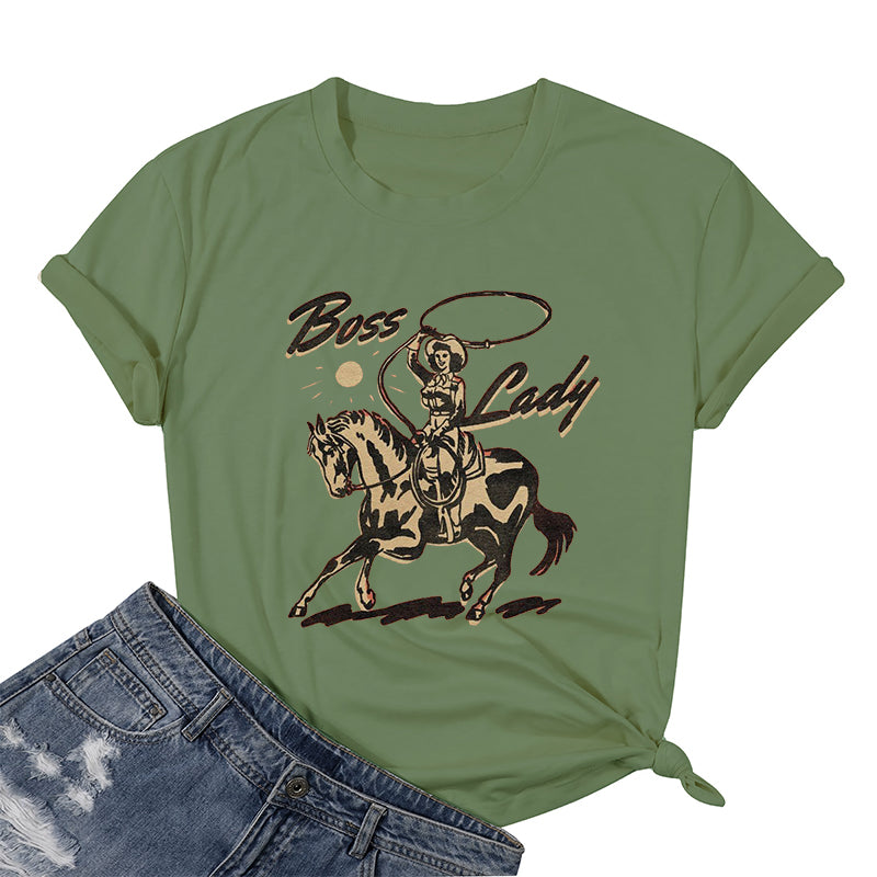 Riding Boss Lady Cotton Tee
