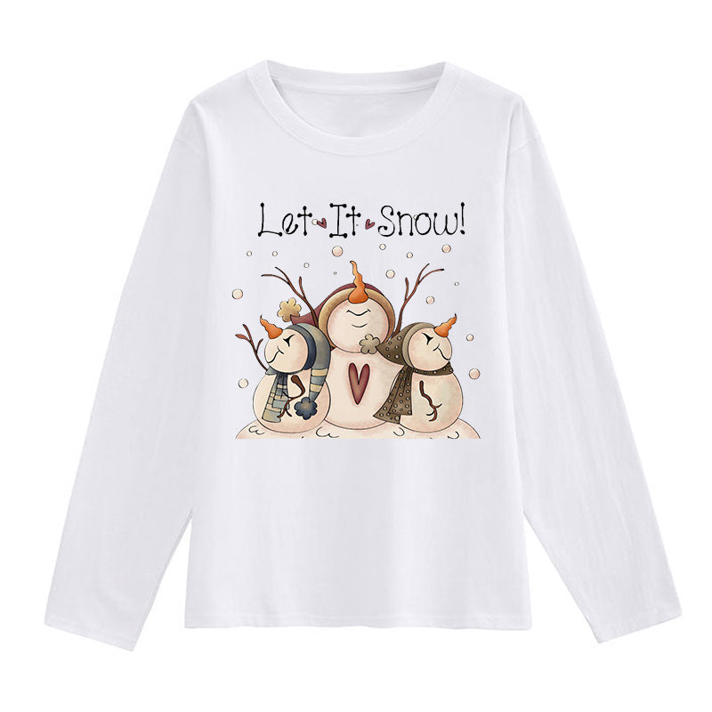 Christmas Let It Snow White T-Shirt