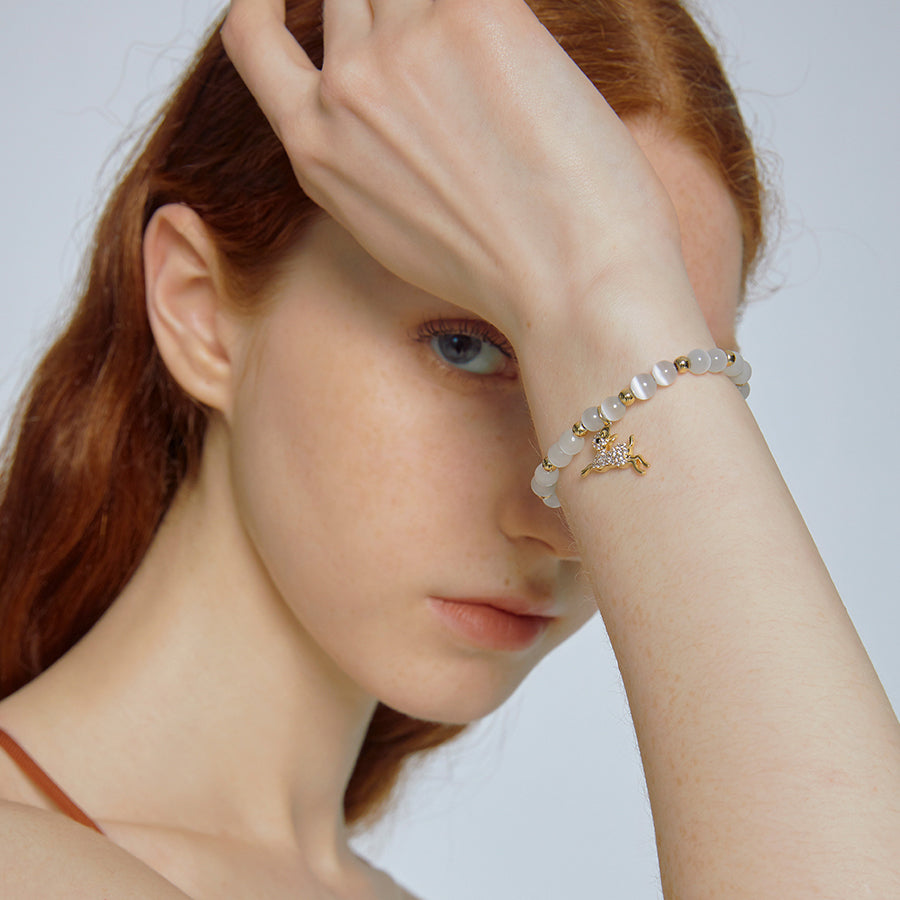 Running Deer Opal Bracelet
