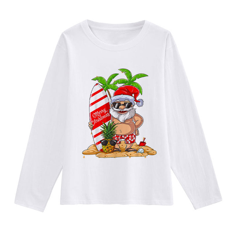 Beautiful Christmas Ladies White T-Shirt T