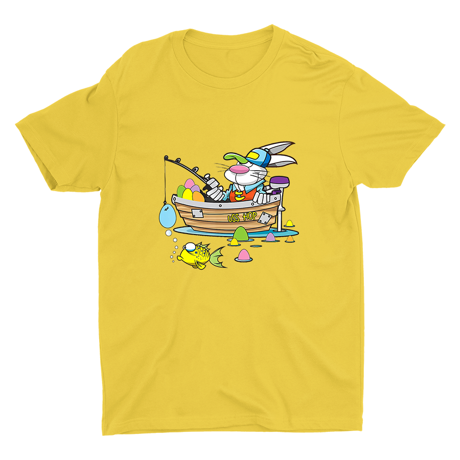 Easter Fishing Printed Cotton Tee