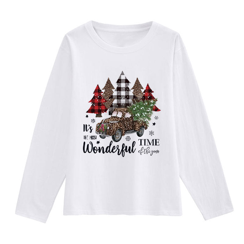 Merry Christmas Ladies White T-Shirt T
