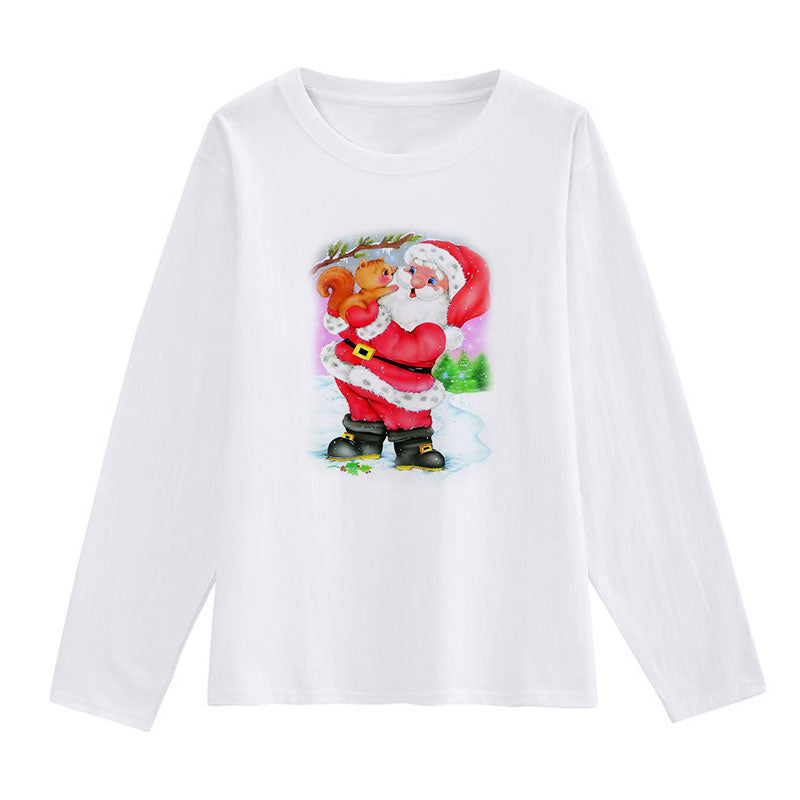 2021 Christmas Fashion Ladies White T-Shirt I