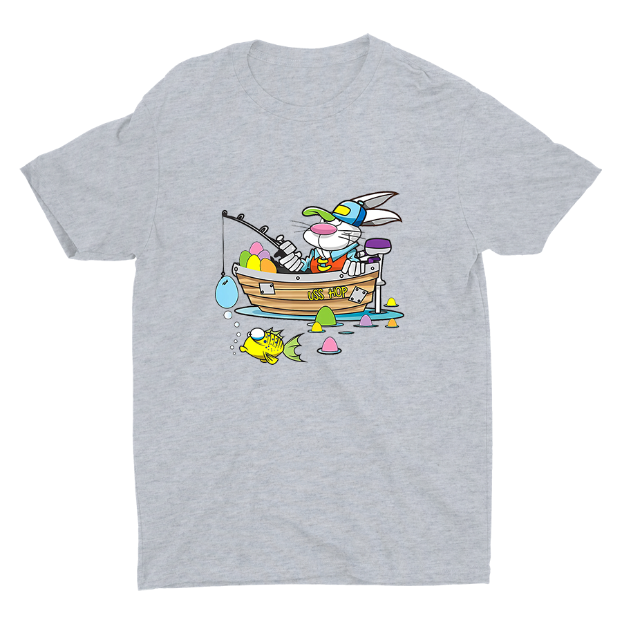 Easter Fishing Printed Cotton Tee