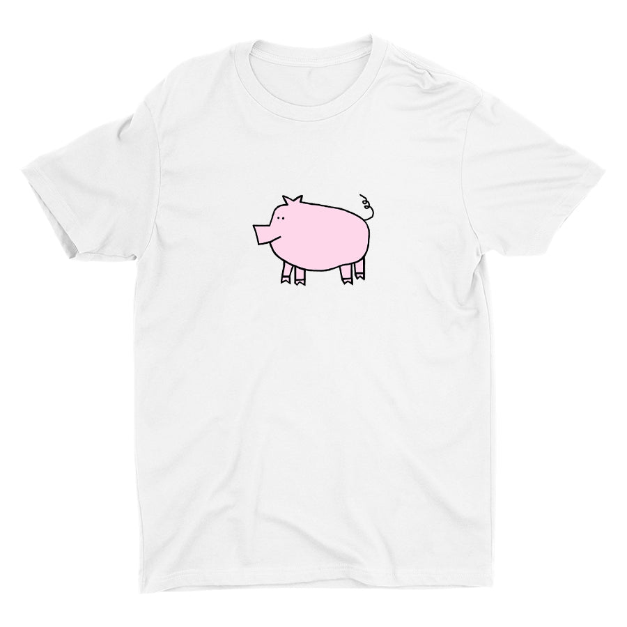 Cute Colorful Piggy Cotton Tee