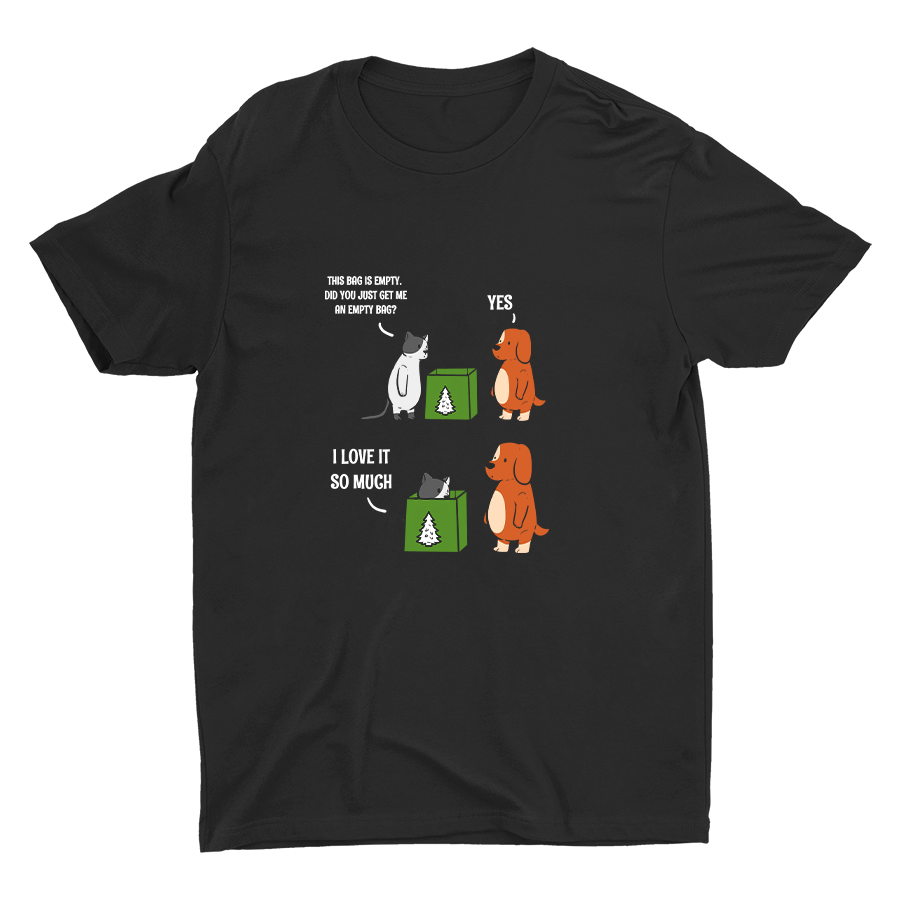 Cats Love Empty Bag Cotton Tee