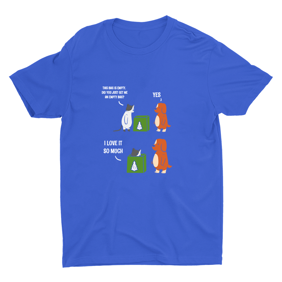 Cats Love Empty Bag Cotton Tee
