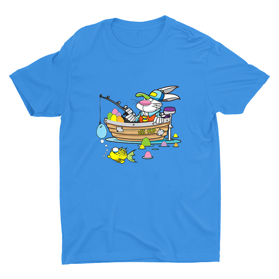 Easter Fishing Printed Cotton Tee