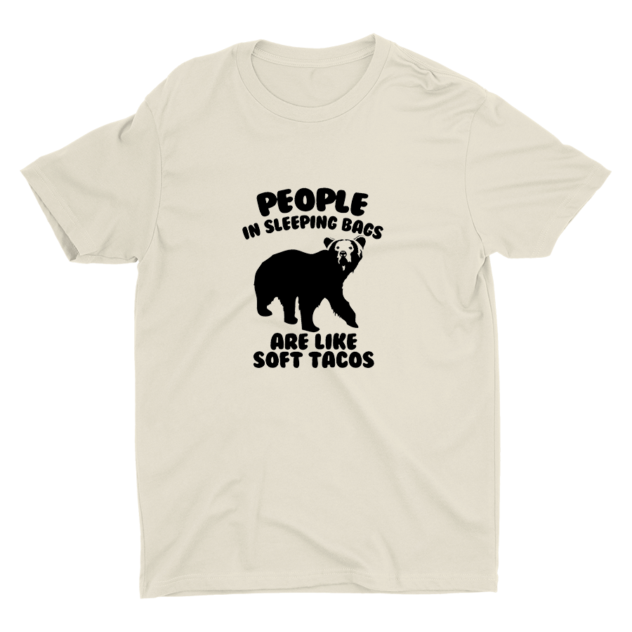 People in Sleeping Bags Cotton Tee