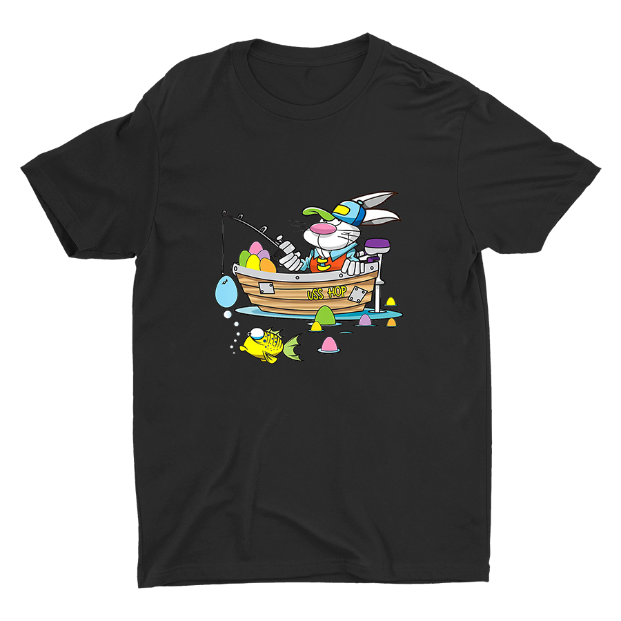 Easter Fishing Printed Cotton Tee