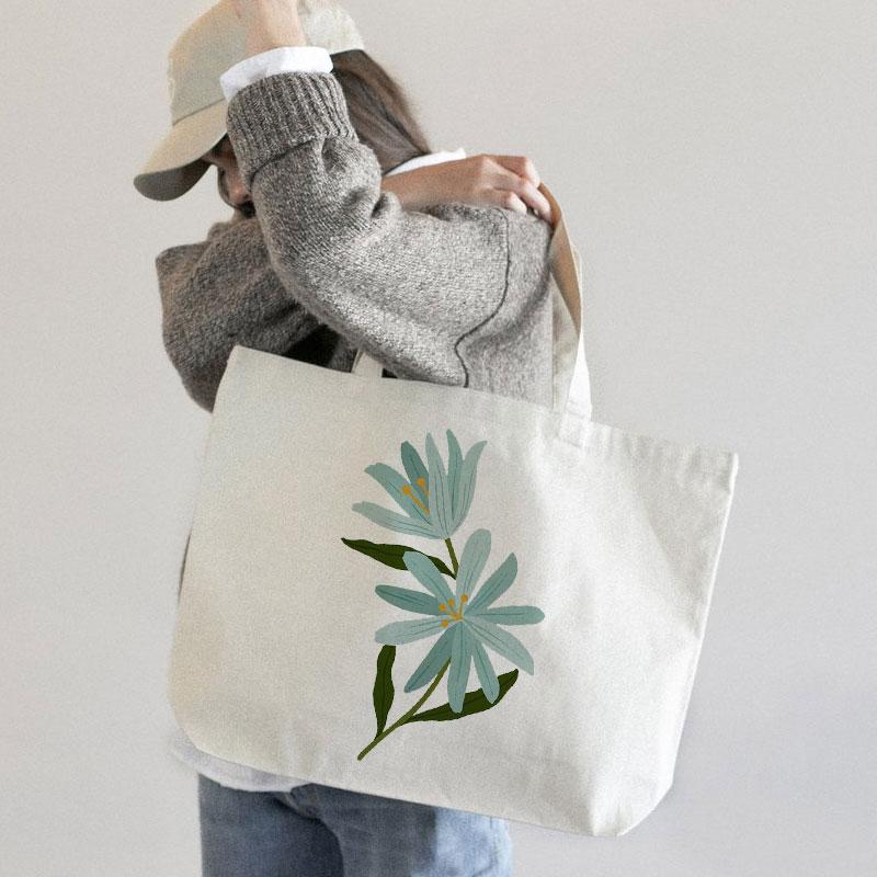 BLUE CHAMOMILE CANVAS BAG
