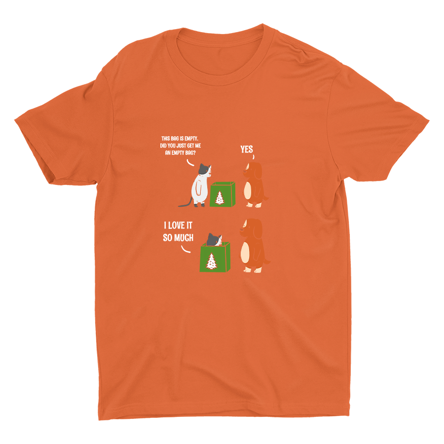 Cats Love Empty Bag Cotton Tee
