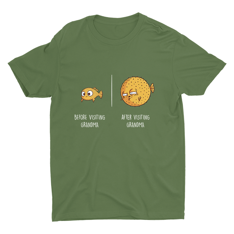 Before/After Visiting Grandma Cotton Tee