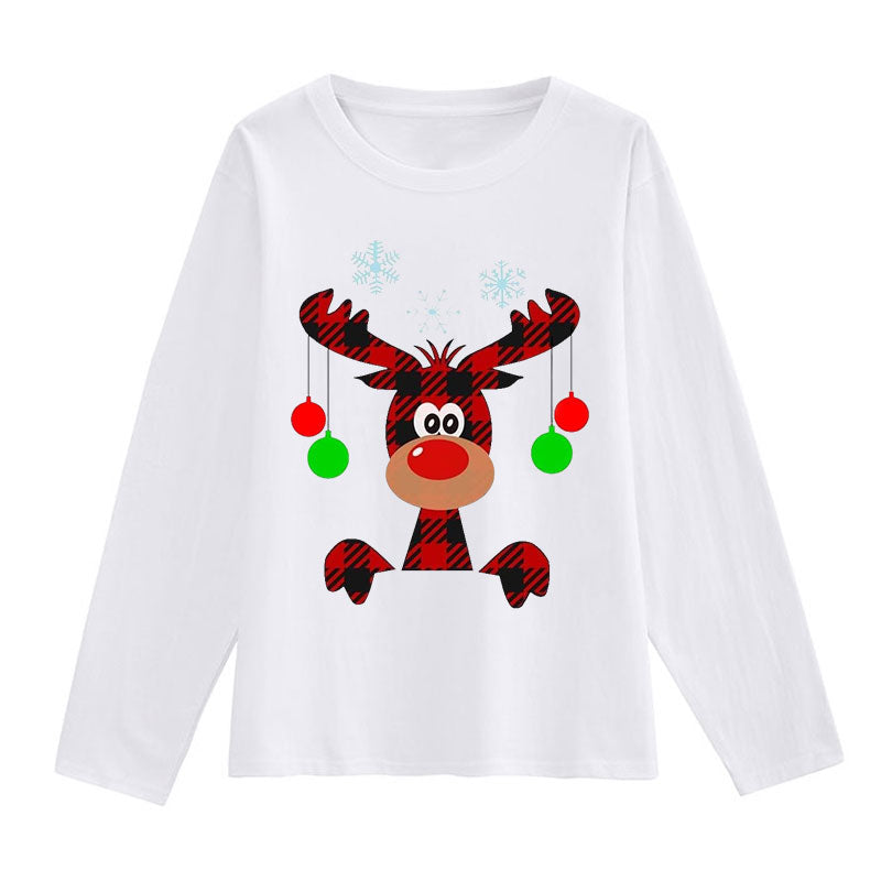 Merry Christmas Women White T-Shirt Q