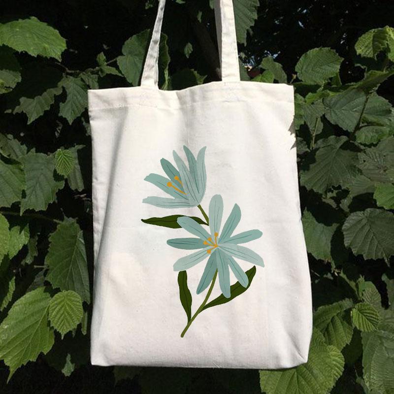 BLUE CHAMOMILE CANVAS BAG