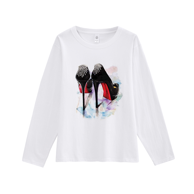 Fashion High Heel Ladies T-shirt Women Z
