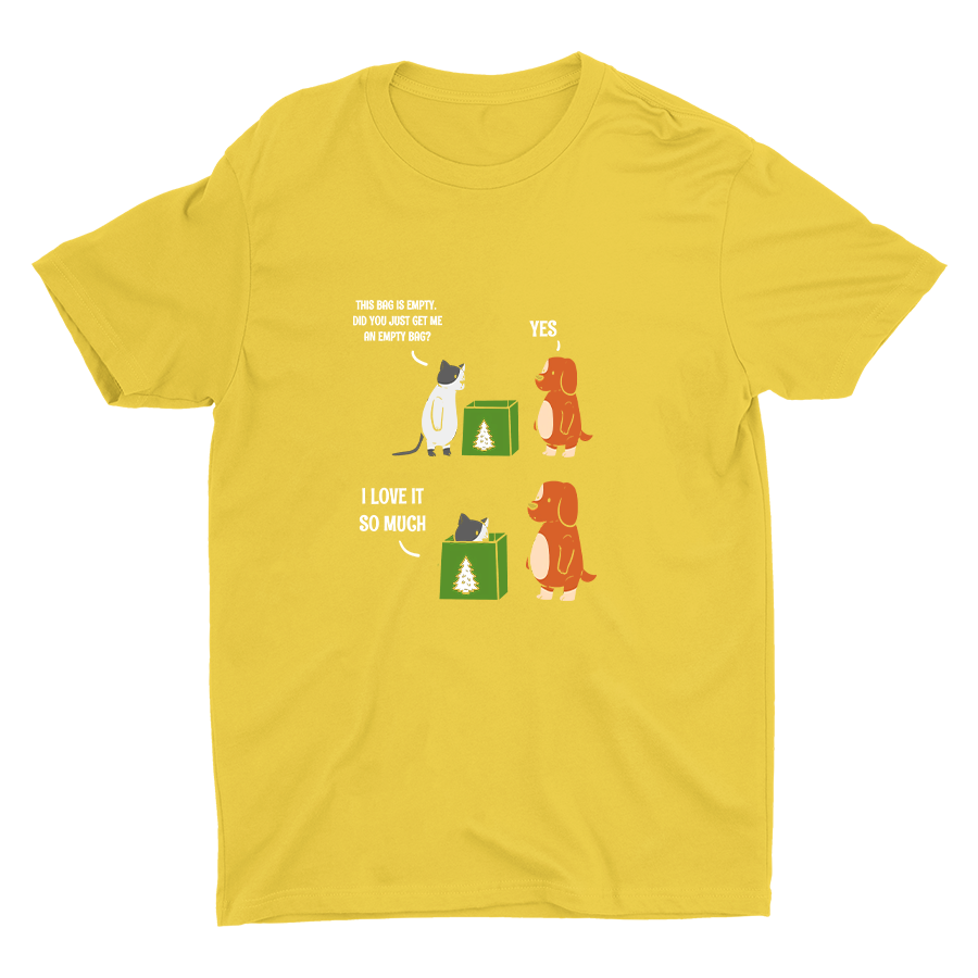Cats Love Empty Bag Cotton Tee