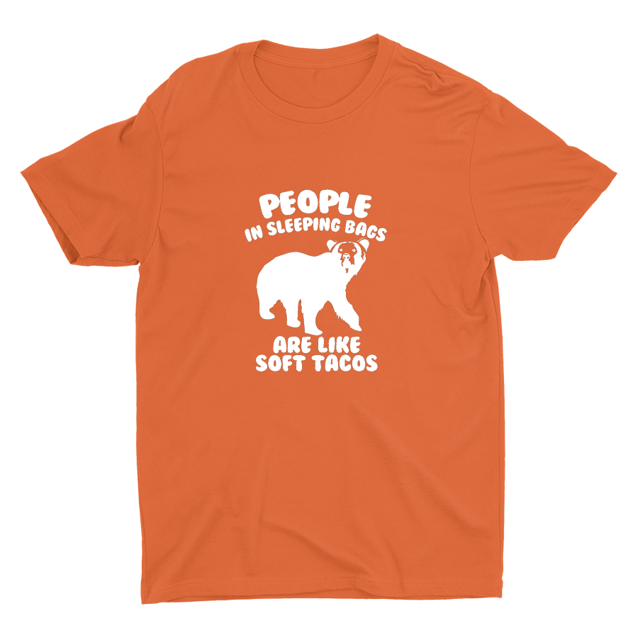 People in Sleeping Bags Cotton Tee