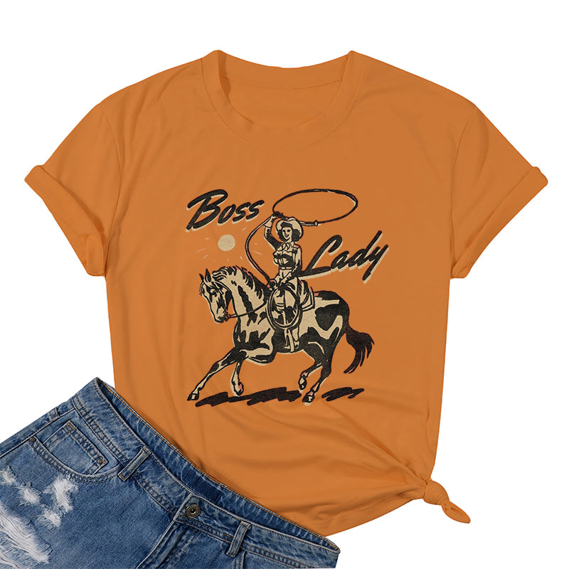 Riding Boss Lady Cotton Tee