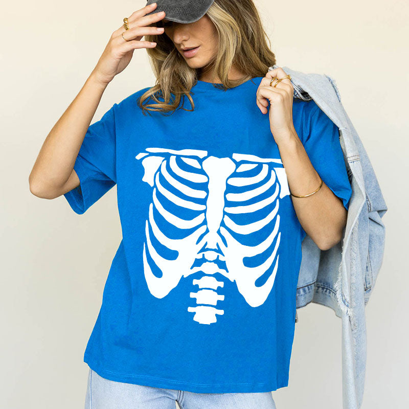 Chest Skeleton Cotton Tee