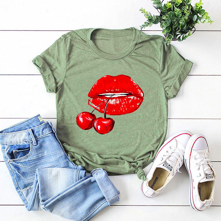Fashion Multicolor Print T-Shirt M