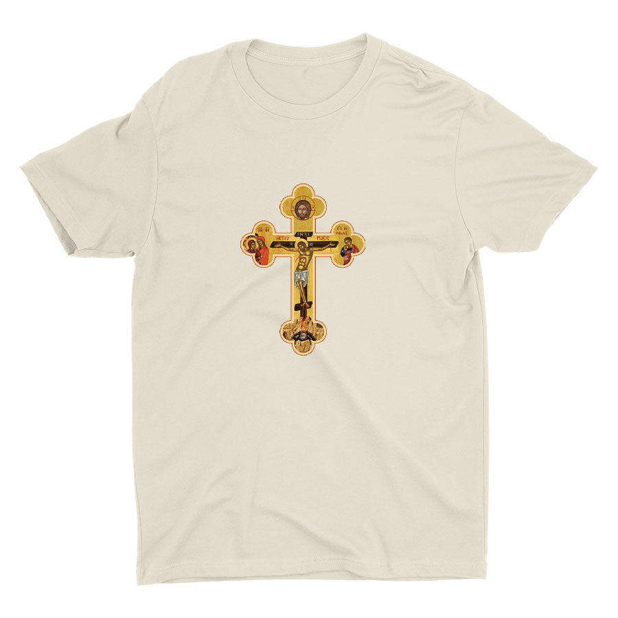 Orthodox Cross Icon Cotton Tee