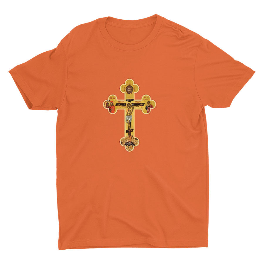 Orthodox Cross Icon Cotton Tee