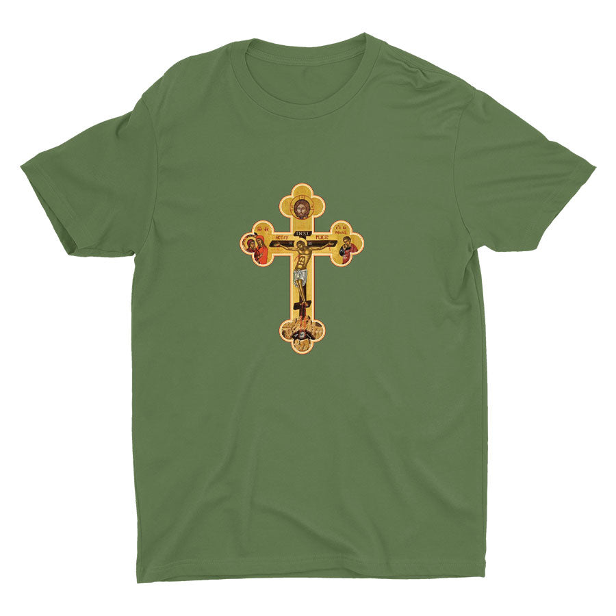 Orthodox Cross Icon Cotton Tee