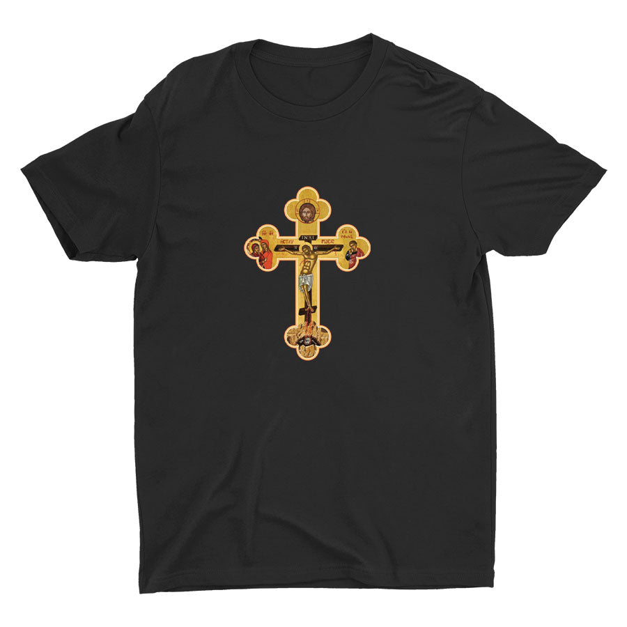 Orthodox Cross Icon Cotton Tee