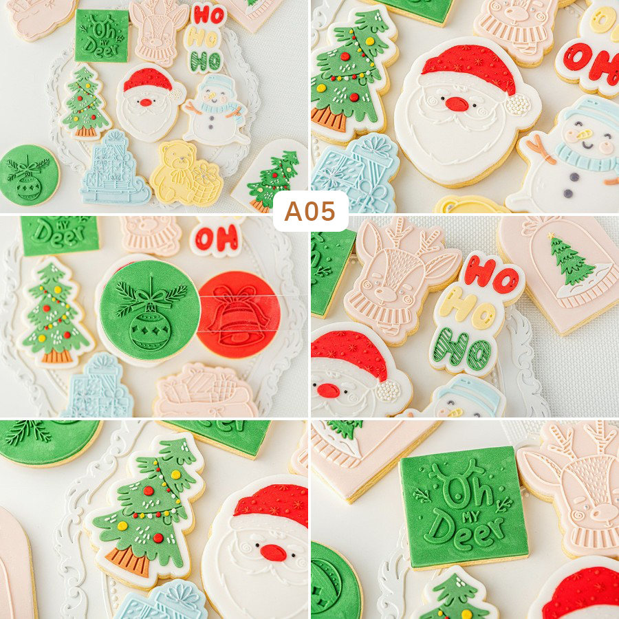 Cute Christmas Santa Cookie Cutters