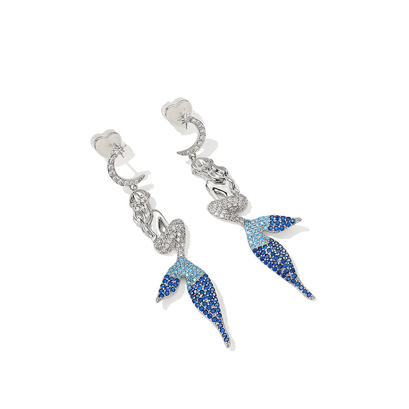 Mermaid Back View Earring