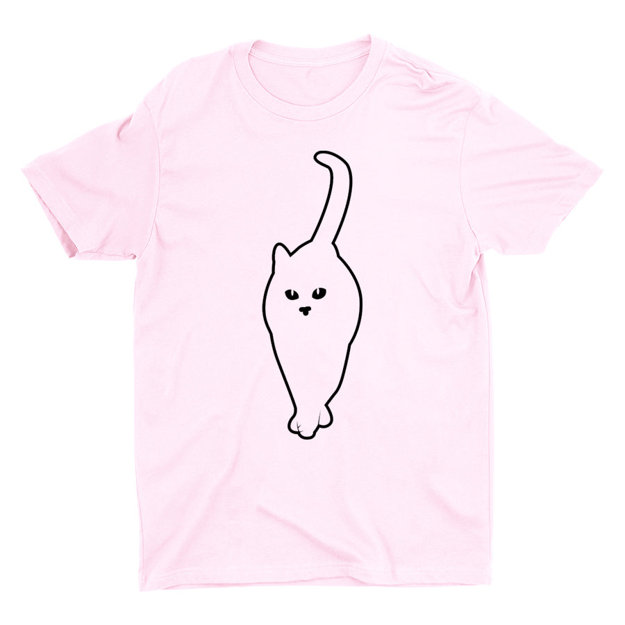 Cute Cat Graphic Cotton Tee
