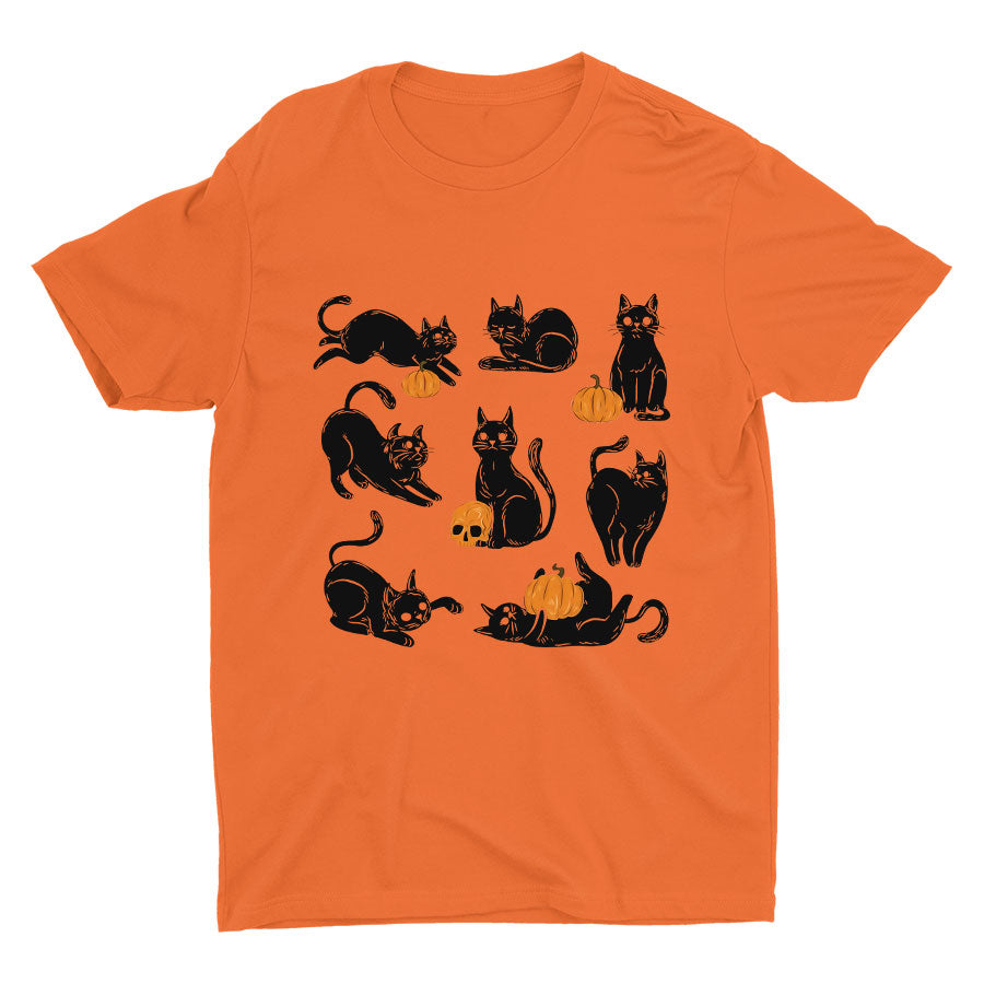 Halloween For Cat Cotton Tee