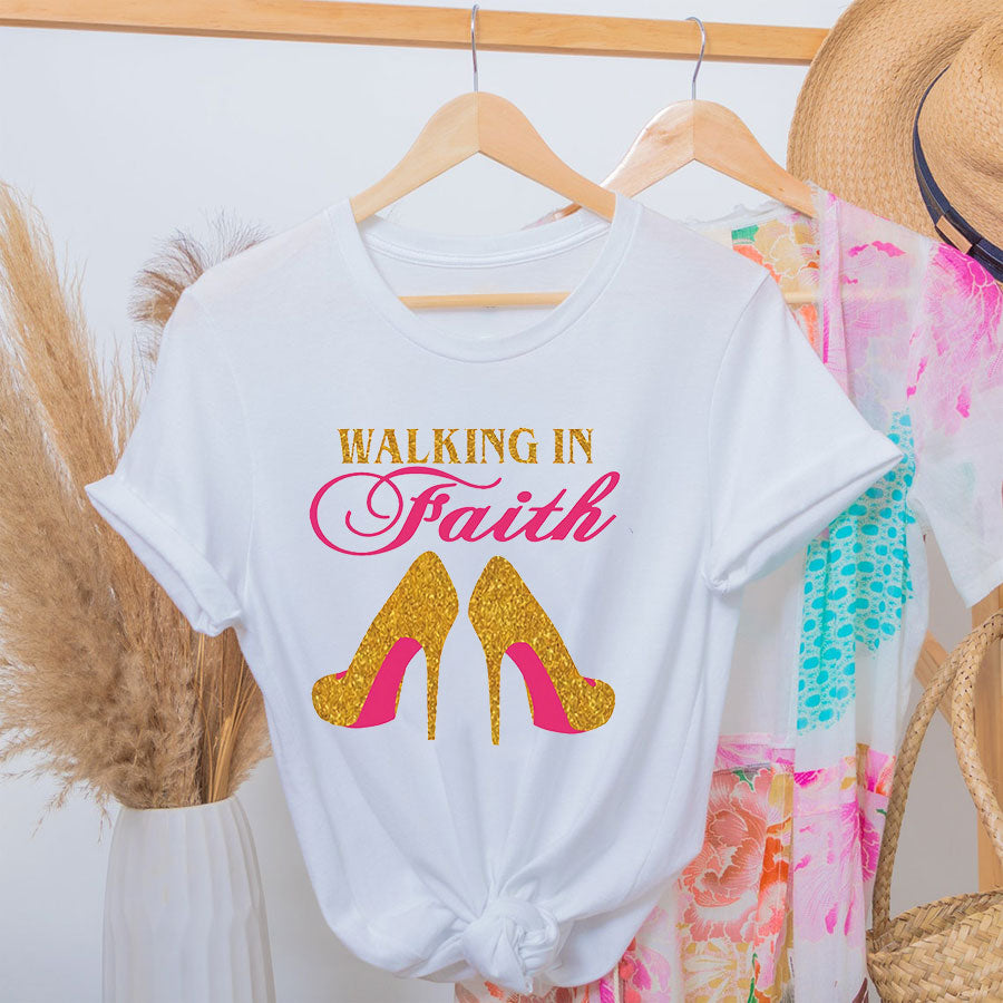 Walking In Faith Cotton Tee